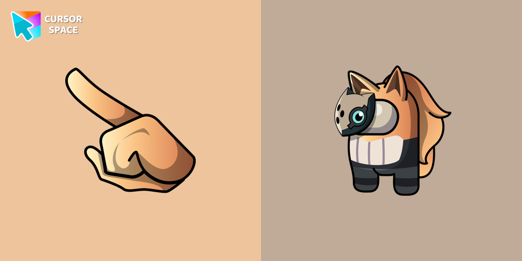 Custom Cursor Among Us Whisper The Wolf Character For Chrome